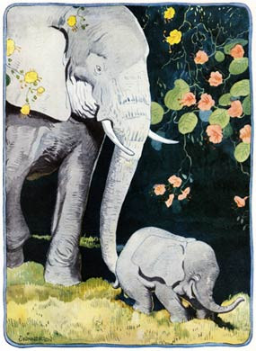 Mother and Baby Elephant