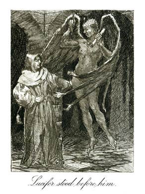 The Monk, Lucifer Stood Before Him