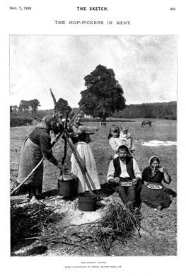Hop Pickers In Kent