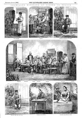Champagne Bottling, 1855