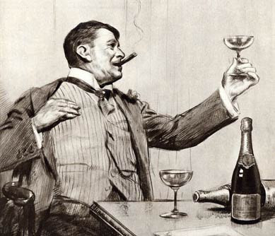 Empty Champagne Glass