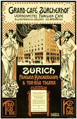 Grand-Cafe, Zurich, 1908