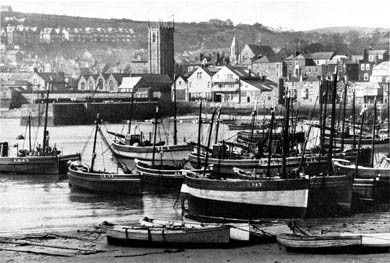 Fishing Boats, St Ives, 1935