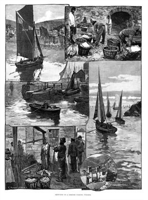 A Cornish Fishing Village, 1890