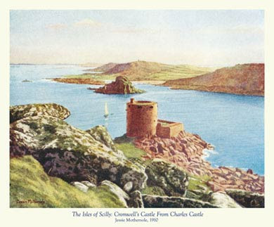 Scilly, Cromwells Castle from Charles Castle