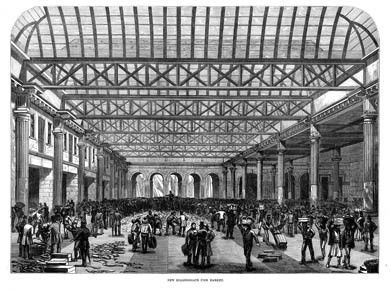 Inside The New Billingsgate Fish Market, 1876