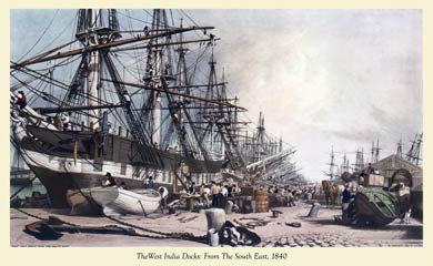 West India Docks 1840