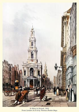 St-Mary-le-Strand, 1842