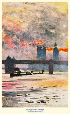 Hungerford Bridge, 1892