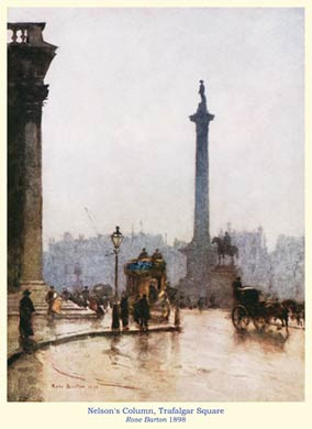 Nelsons Column, Trafalgar Square, 1898
