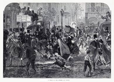 A Thaw in the Streets of London, 1865