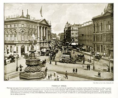 Piccadilly Circus, London, 1897