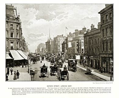 Oxford Street Looking East, London, 1897
