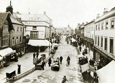 Bury St Edmunds, Buttermarket, 1890