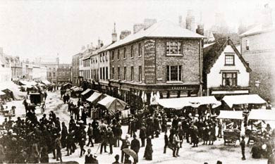 Bury St Edmunds, Buttermarket, 1890
