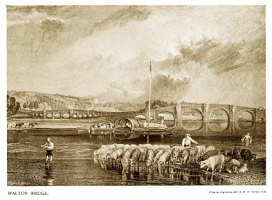 Walton Bridge by Turner