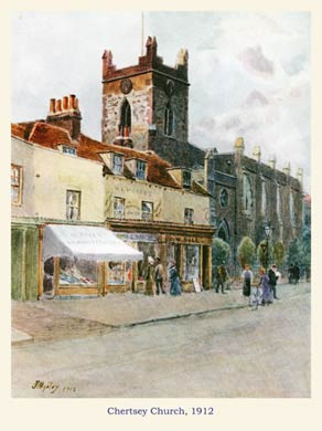 Chertsey Church, 1912