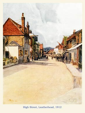 High Street, Leatherhead, 1912