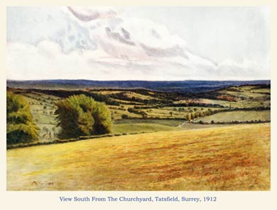 View From Tatsfield Churchyard, 1912