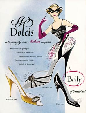 Dolcis Shoes, By Bally, 1956