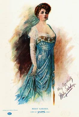 Mary Garden, Salome Silk, 1909