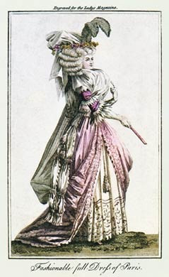 Fashionable Full Dress of Paris, 1789