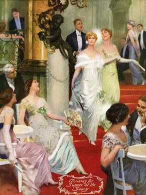 Supper At The Savoy, 1913