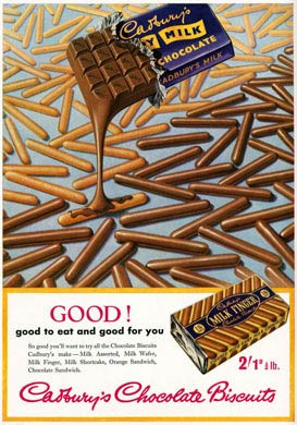 Cadbury's Fingers, 1956