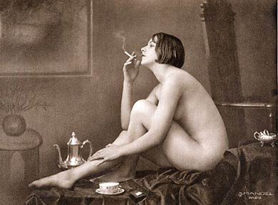 Smoking Nude
