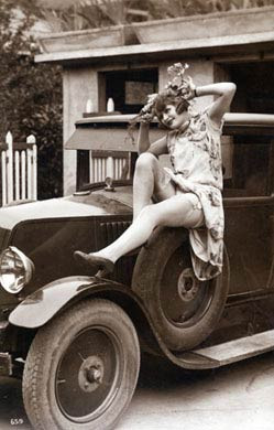 Lady On A Car