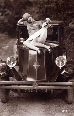 Lady On A Car