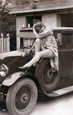 Lady On A Car