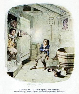 Oliver Twist, The Burglary In Chertsey
