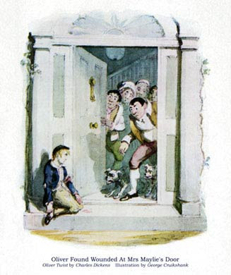 Oliver Twist, Found Wounded At Mrs Maylies Door