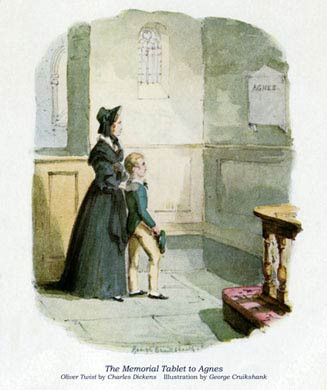 Oliver Twist, The Memorial Tablet to Agnes