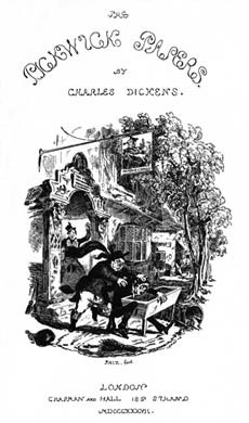 The Pickwick Papers, Title Page by Phiz