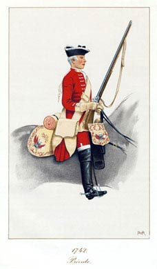 Private, Kerrs Dragoons, 1742