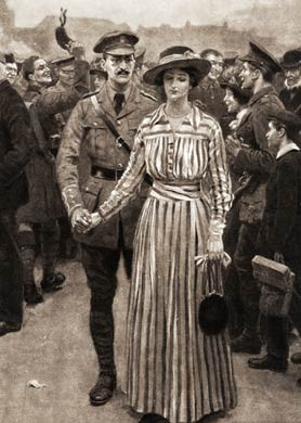 Parting At Victoria Station, 1915