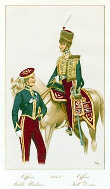 Officers, 11th Hussars, 1848