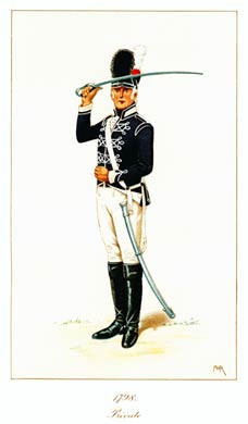 Private, 11th Light Dragoons, 1798
