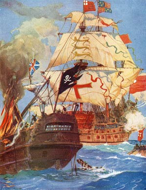 Pirate Ship Boarded, 1626