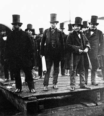 Brunel at the Launching of The Great Eastern, 1857