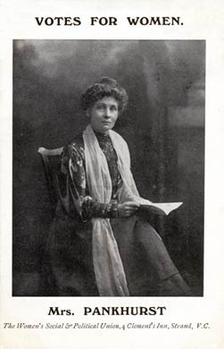 Mrs Pankhurst, 1908