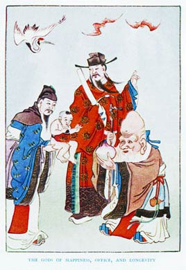 Gods of Happiness, Office and Longevity