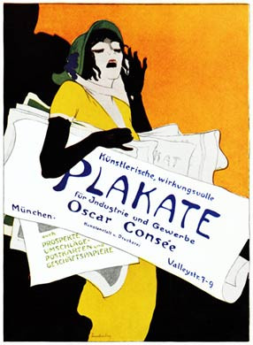 Plakate, Oscar Consee, 1920