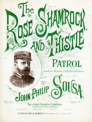 Rose Shamrock and Thistle