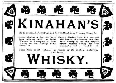 Kinahan's Irish Whisky 1902