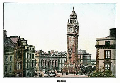 Albert Memorial Clock Tower, Belfast, 1910