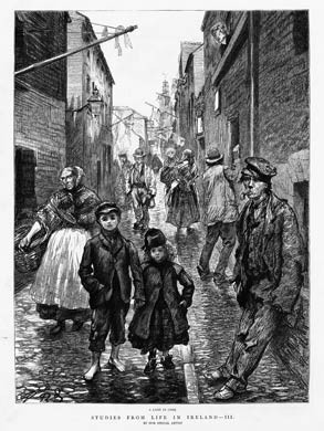 Street in Cork, 1888