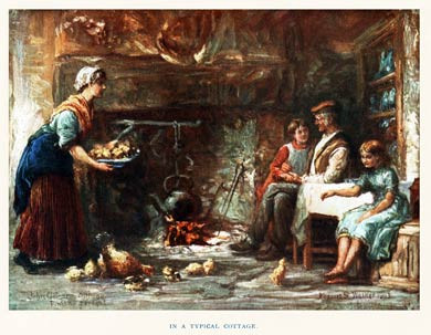Irish Cottage Interior, 1903